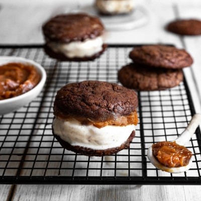 Ice cream Cookie Sandwich façon Snickers