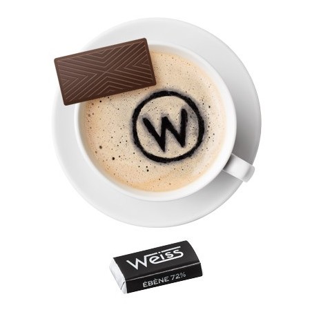 Tasse à café - Napolitain - Chocolat individuel - Chocolat noir - Ebène