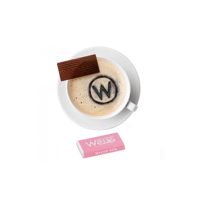 Tasse à café - Napolitain - Chocolat individuel - Chocolat au lait - Mahoë lait
