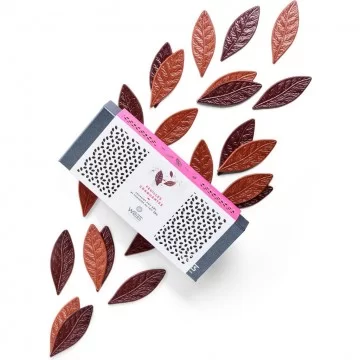 Feuilles chocolat - Chocolat individuel - Chocolat noir - Chocolat au lait - Coffret à offrir