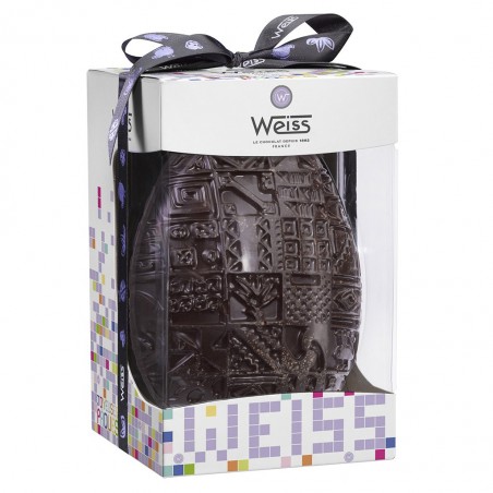 Œuf Weiss - Chocolat de Pâques noir 72% - 500g