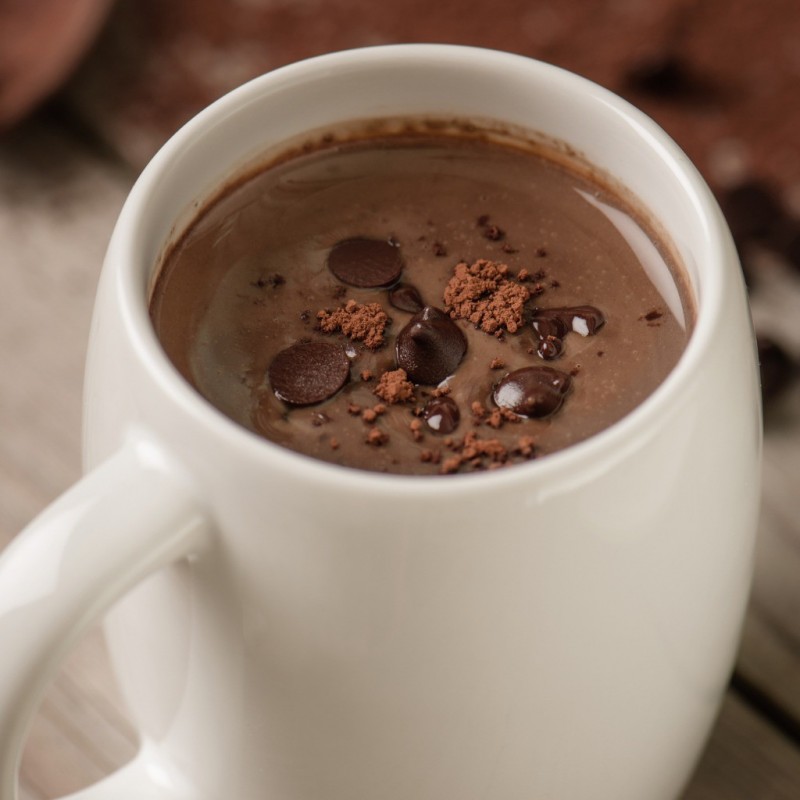 Chocolat chaud à la poudre de cacao