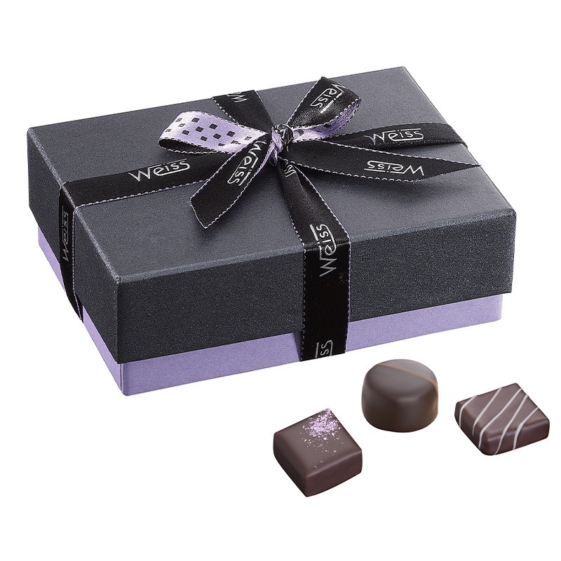 Ballotin de chocolat praliné - Boîte fermé avec assortiment de chocolats - Coffret cadeau chocolat - Chocolat à offrir