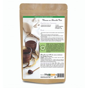 Chocolat à pâtisser Weiss noir 64% bio - 250g