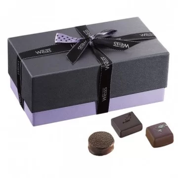 Coffret de chocolat personnalisée - Assortiment de chocolat noir et lait - Coffret personnalisée - Coffret de chocolat - 550g