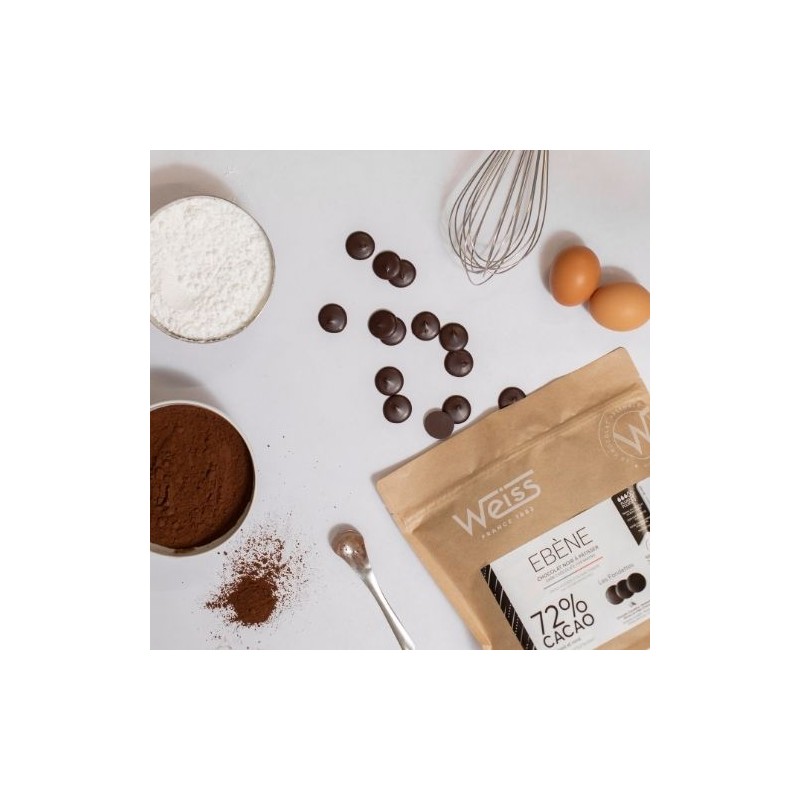 Chocolat noir à pâtisser 72% 1Kg - Chocolat Weiss