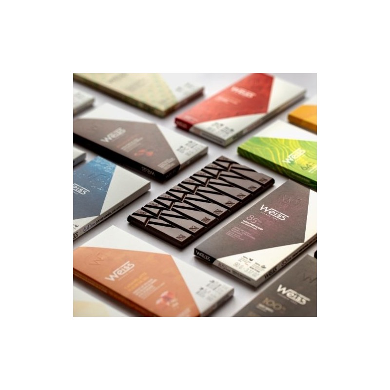 Tablette de chocolat noir artisanale 64% de cacao - Chocolat Weiss