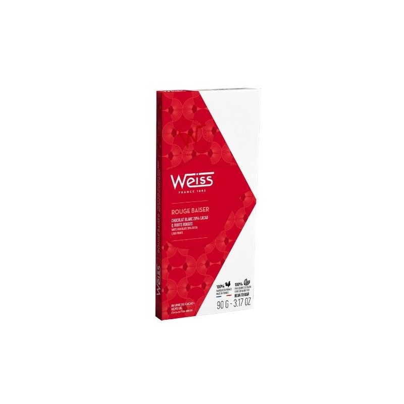 Tablette de Chocolat Rouge Baiser Weiss