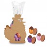 Poule de Pâques - Fourreaux Œufs pliés chocolat  - 195g