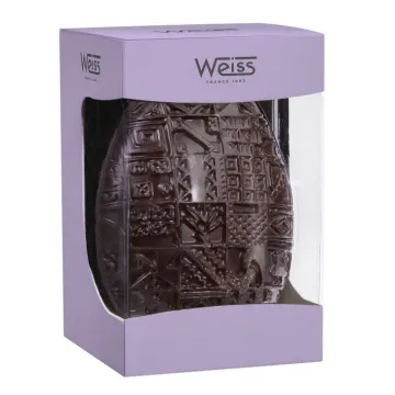 Œuf Weiss - Chocolat de Pâques noir 72% - 500g