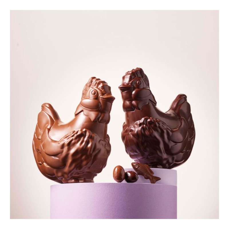 Poule de Pâques - Chocolat noir 64% - 300g