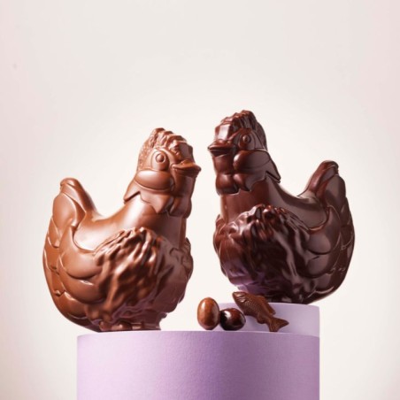 Poule de Pâques - Chocolat noir 64% - 300g