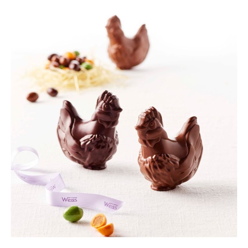 Poule de Pâques - Chocolat noir 64%  - 300g - Pâques