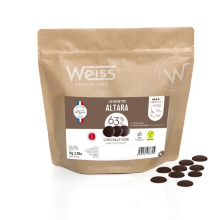 Chocolat à pâtisser - Noir Altara 63% - 1kg Chocolat à pâtisser - Noir Altara 63% - 1kg