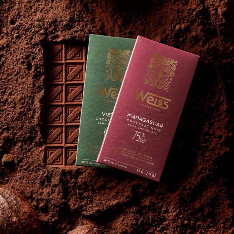 Tablette chocolat Noir 75% Artisanale - Origine Madagascar Tablette chocolat Noir 75% Artisanale - Origine Madagascar