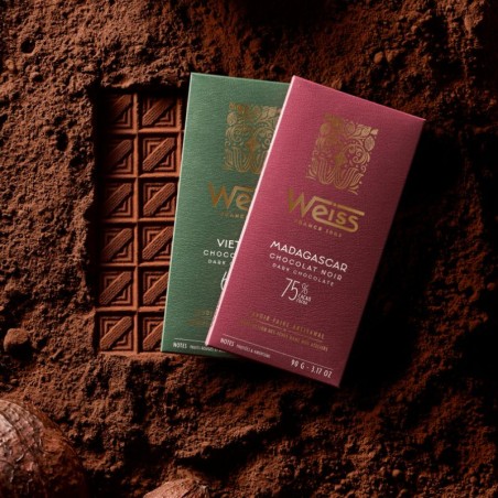 Tablette chocolat Noir 75% Artisanale - Origine Madagascar Tablette chocolat Noir 75% Artisanale - Origine Madagascar