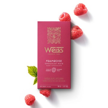 Tablette de chocolat Noir 67% - Framboise - 90g