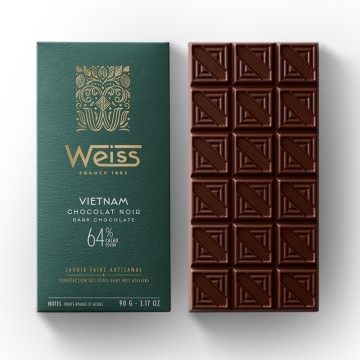 Tablette de chocolat Noir 64% - Vietnam - 90g