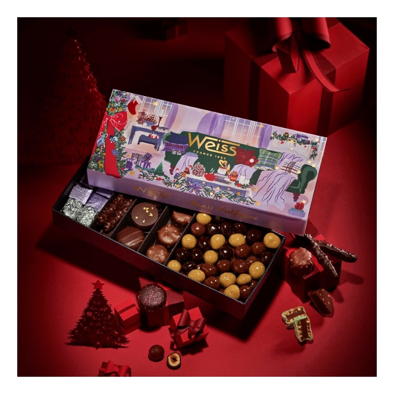 Coffret de chocolats - Trésors de Noël - 340g Coffret de chocolats - Trésors de Noël - 340g