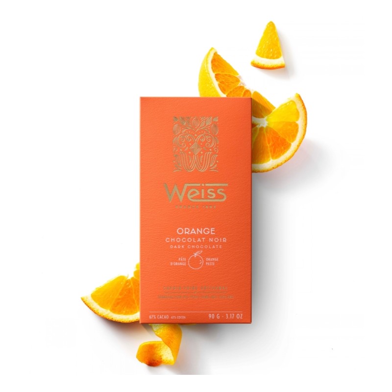 Tablette de chocolat Noir Orange 67% - 90g