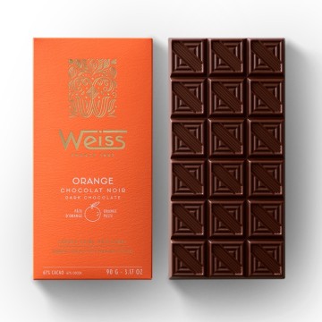 Tablette de chocolat Noir Orange 67% - 90g
