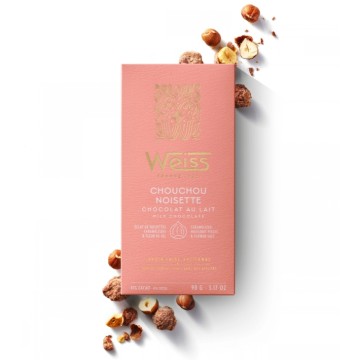 Tablette de Chocolat Lait 41% - Chouchou Noisette - 90g