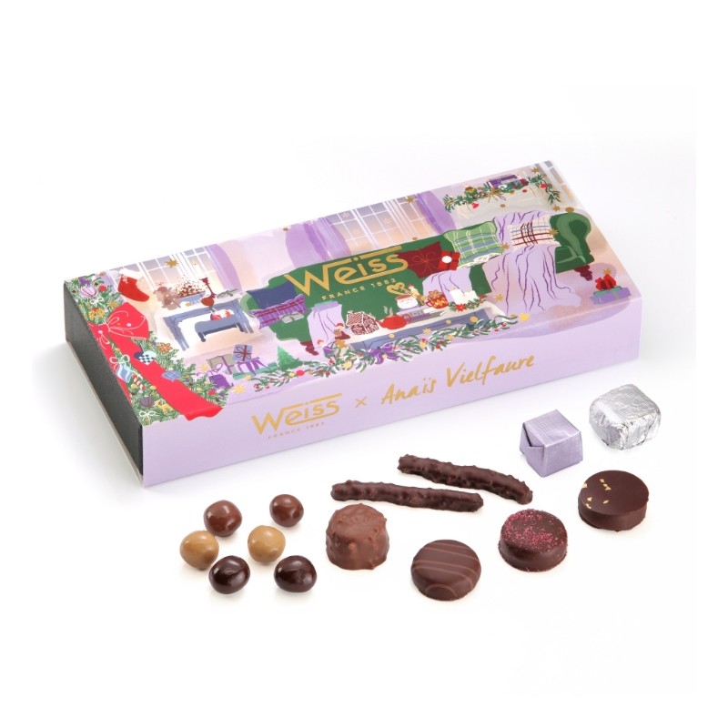 Coffret de chocolats - Trésors de Noël - 340g Coffret de chocolats - Trésors de Noël - 340g