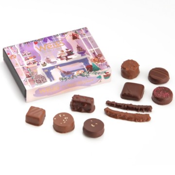Ballotin Chocolats et Pralinés de Noël - 110g