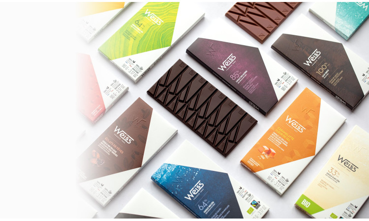 Tablettes de chocolat Weiss