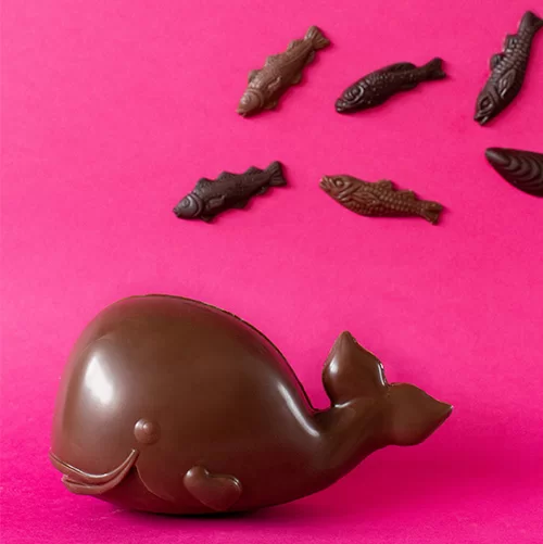 moulage baleineau chocolat weiss pâques