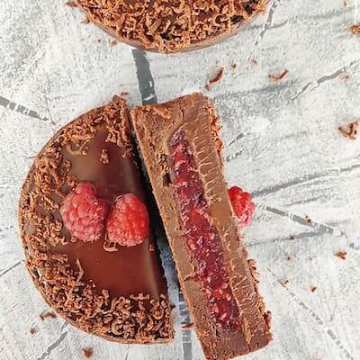 Recette Brownie façon tartelette chocolat framboise
