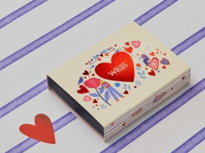 5 disquettes chocolatées de la Saint-Valentin